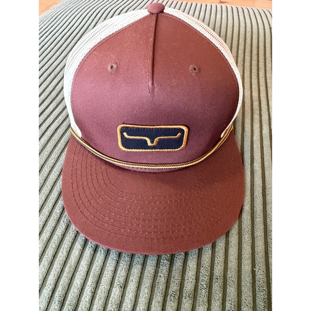 Kimes Ranch Work Hard Mesh Snapback Trucker Hat Rope Detail